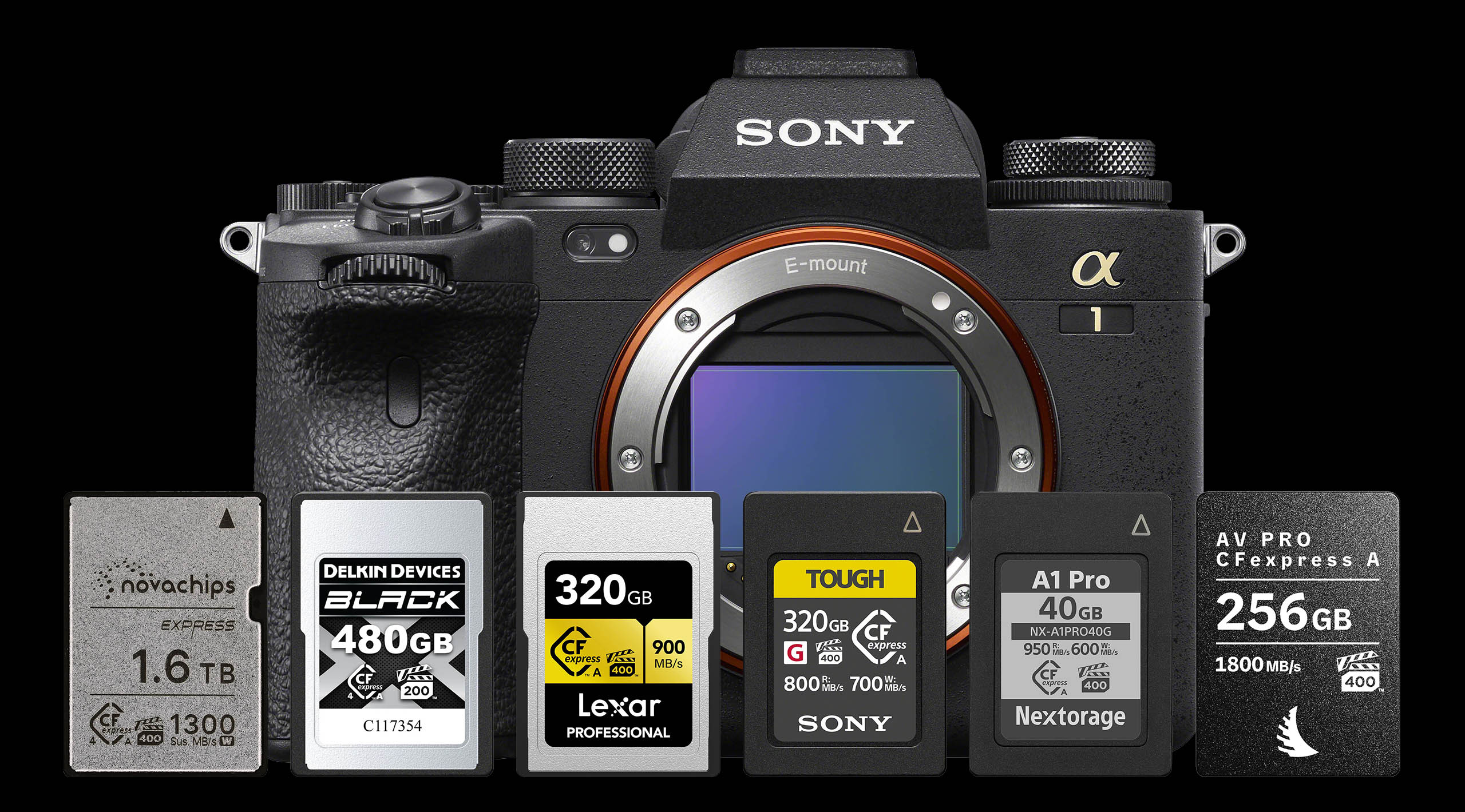 Sony A1 Supported Memory Cards