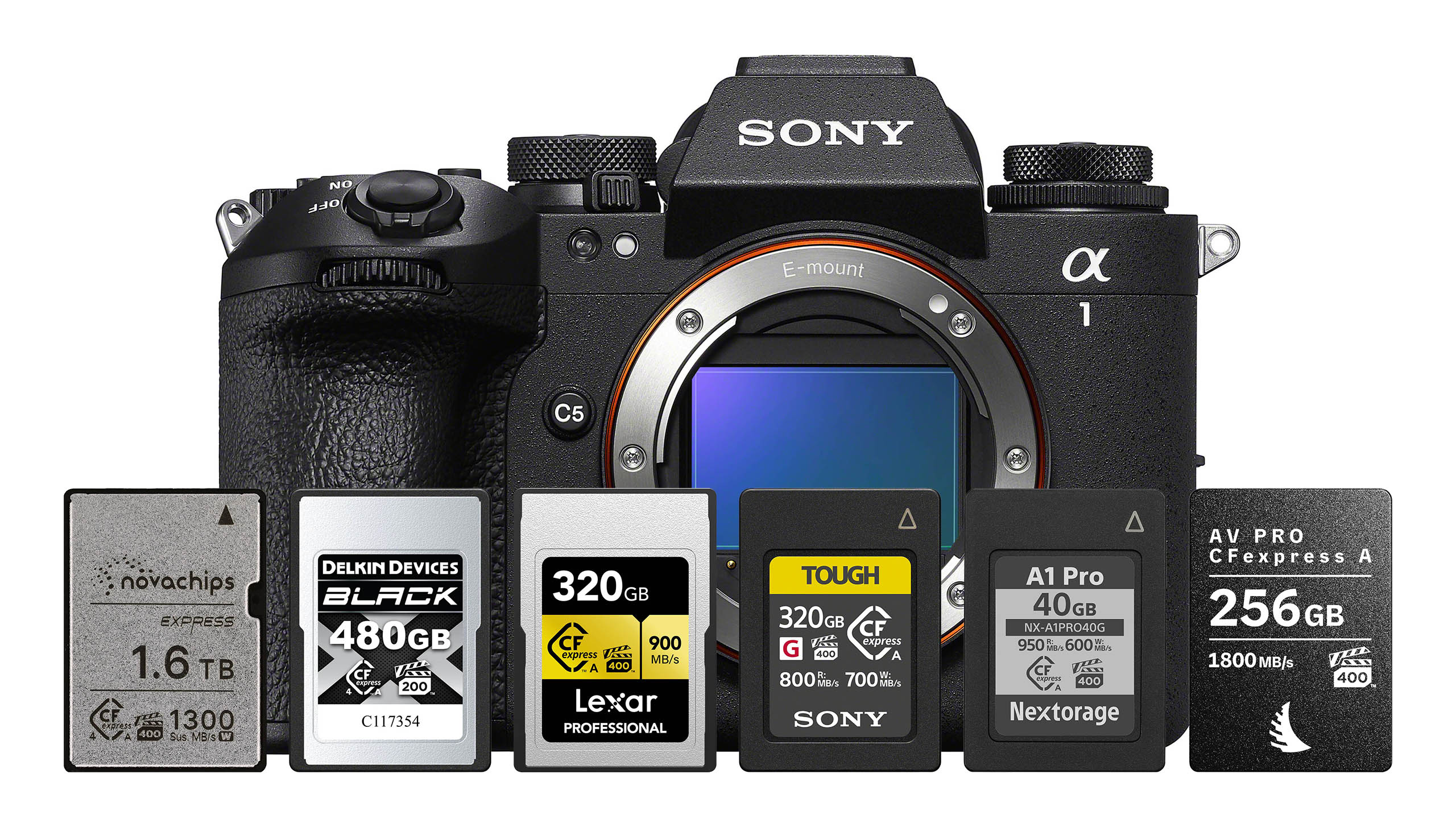 Sony A1 II Supported Memory Cards