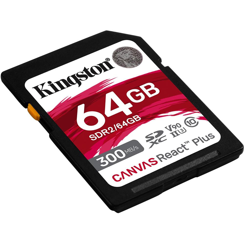 Kingston Canvas React Plus 128GB SDXC Memory Card UHS-II
