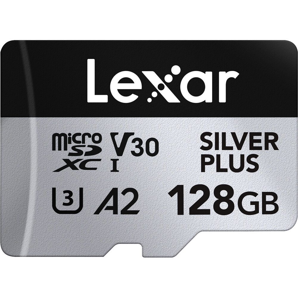 Lexar 128GB Professional SILVER PLUS UHS-I microSDXC Memory Card