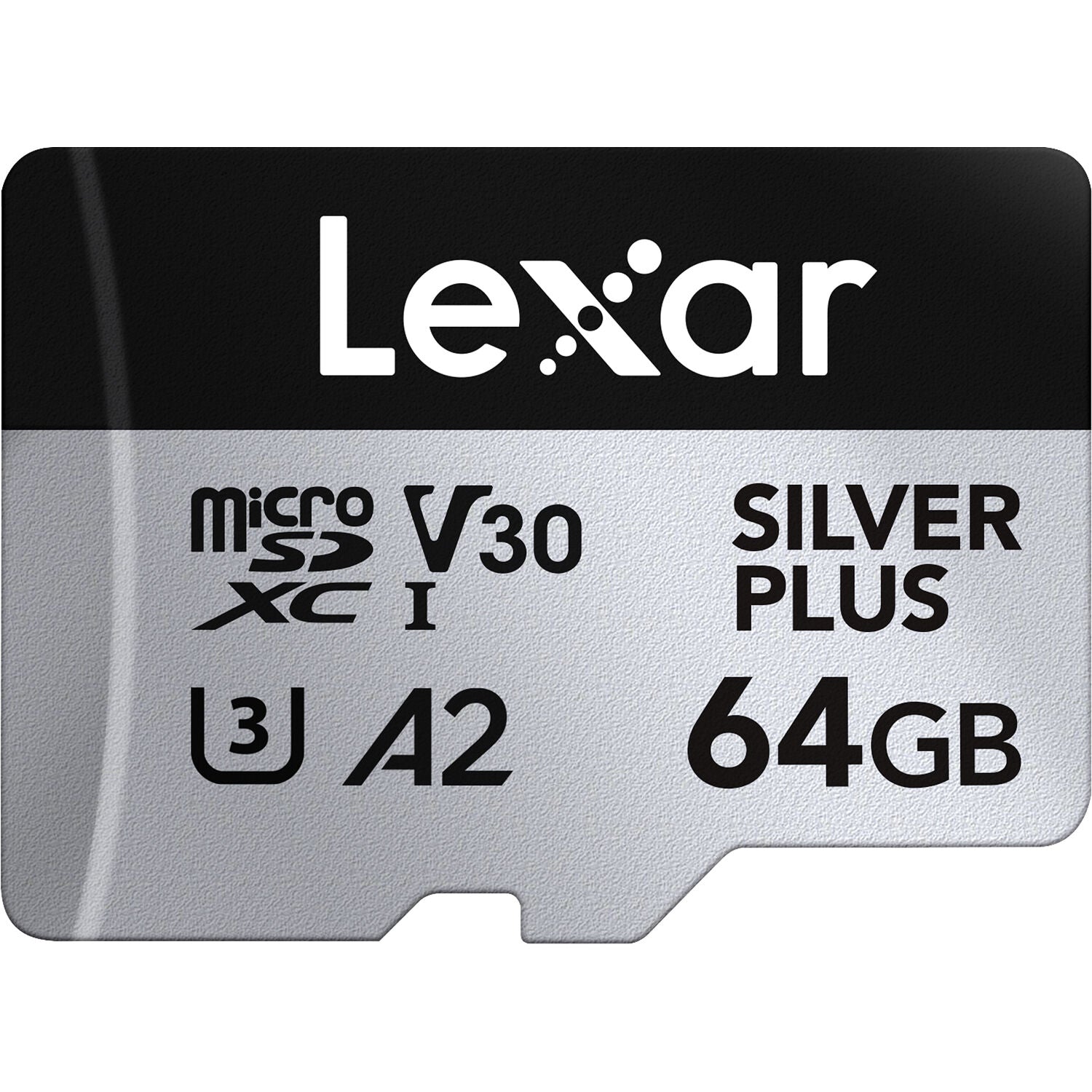 Lexar 64GB Professional SILVER PLUS UHS-I microSDXC Memory Card