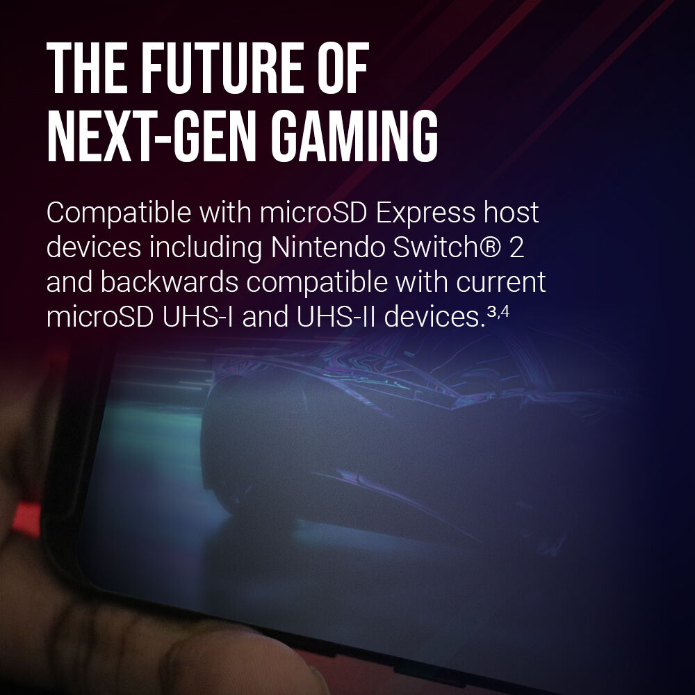 PNY microSD Express Memory Card Next Gen Gaming