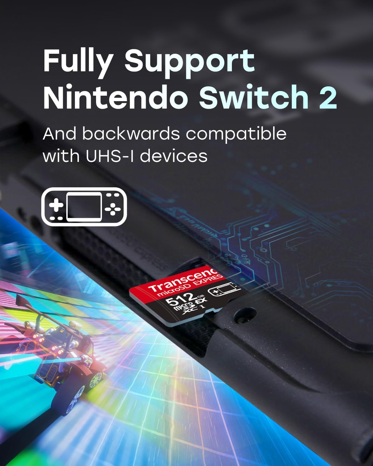 Transcend USD710S microSD Express Memory Card Nintendo Switch 2