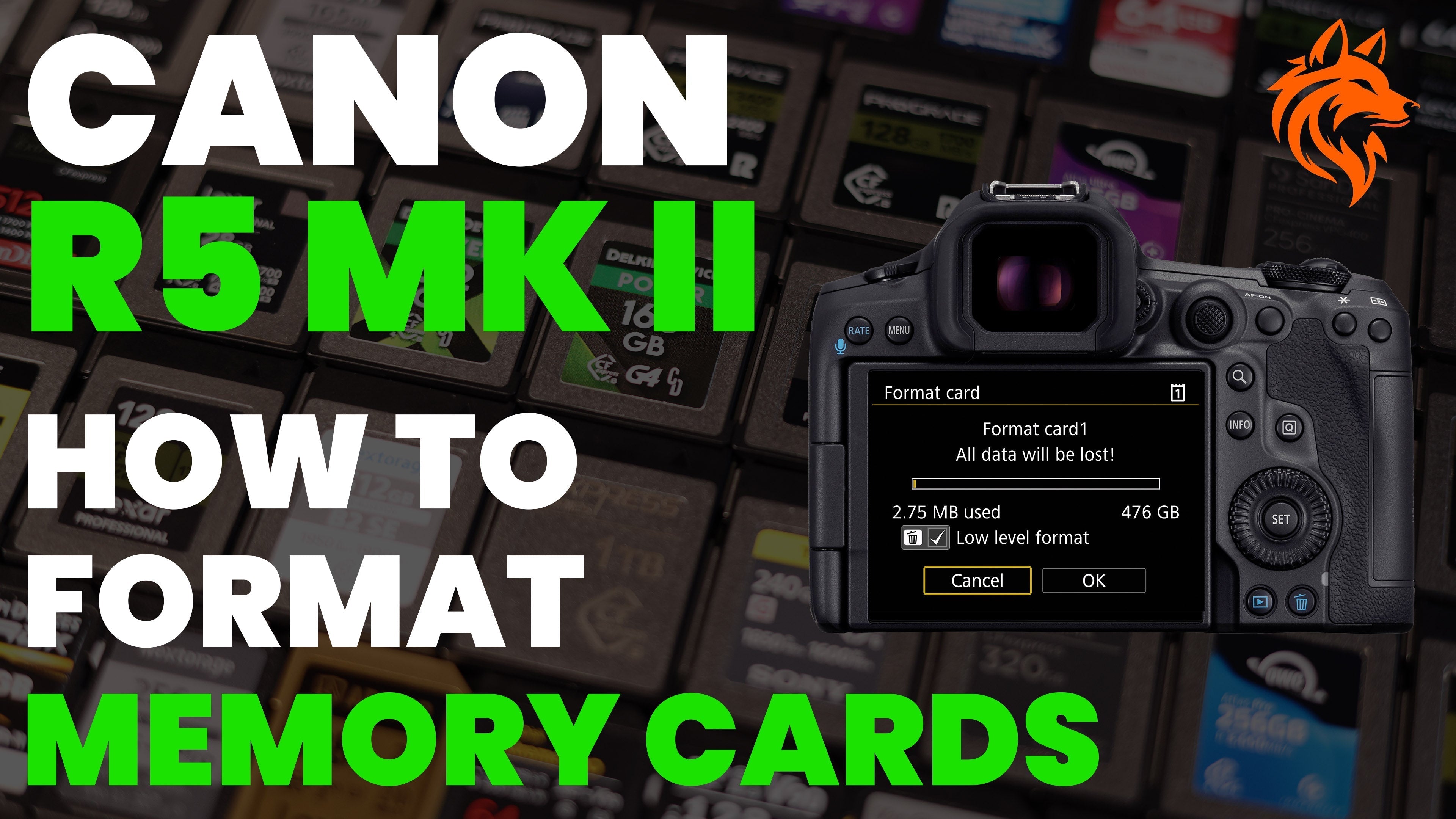 How to format memory cards in the Canon R5 II