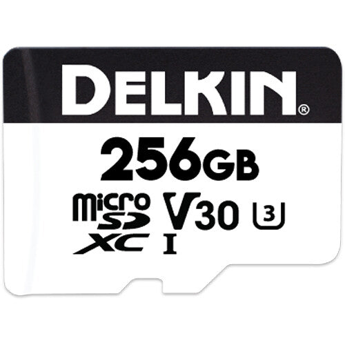Delkin Devices 256GB Hyperspeed UHS-I microSDXC Memory Card with SD Adapter