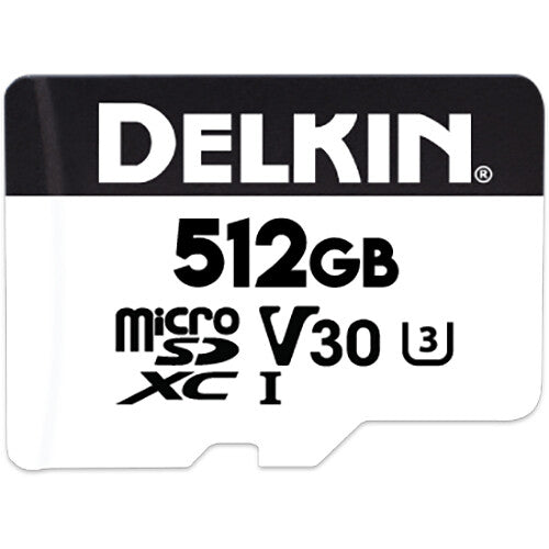 Delkin Devices 512GB Hyperspeed UHS-I microSDXC Memory Card with SD Adapter