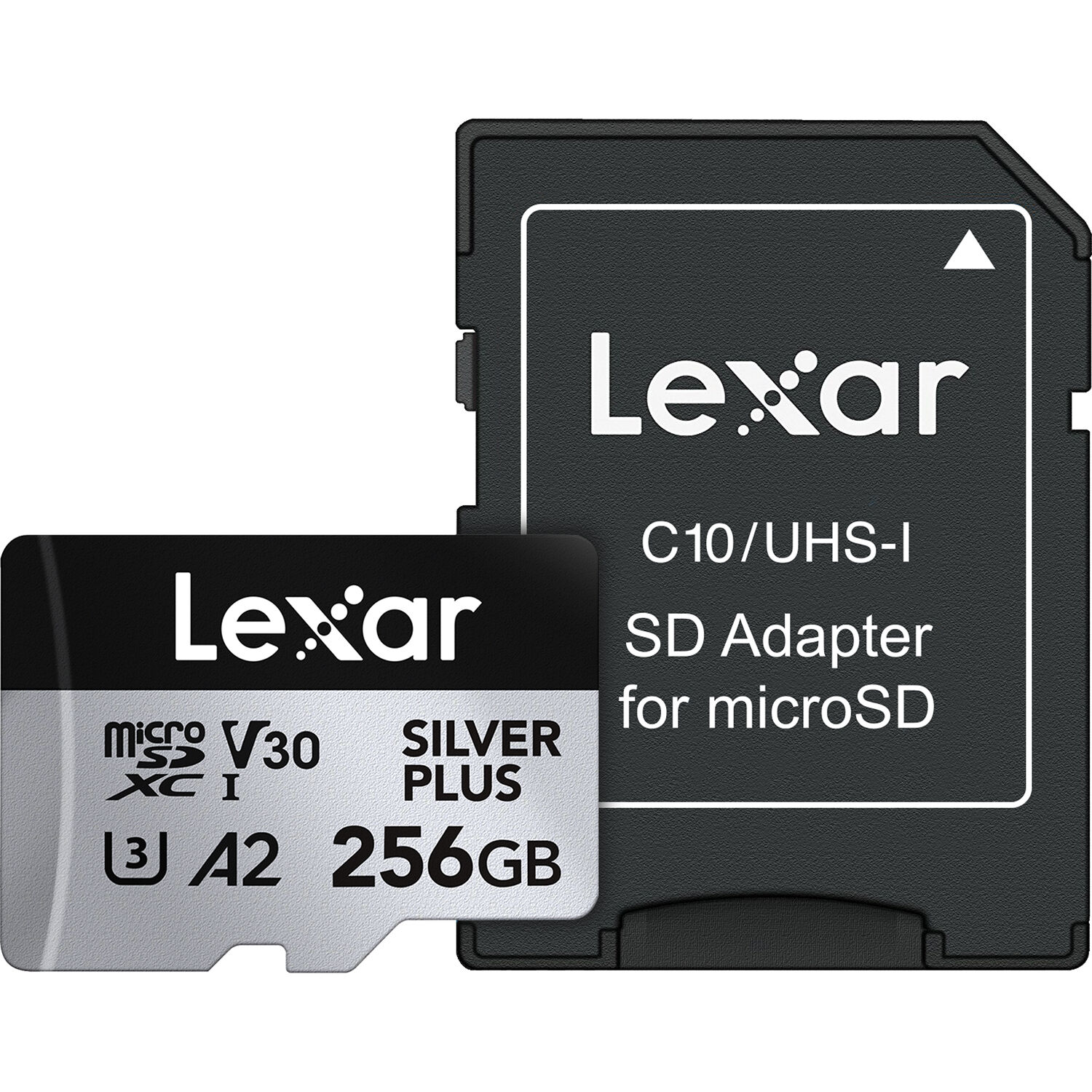 Lexar 256GB Professional SILVER PLUS UHS-I microSDXC Memory Card with SD Adapter