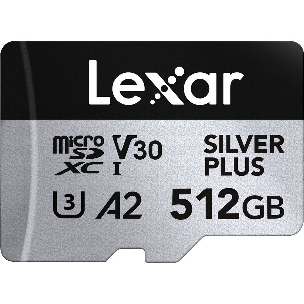 Lexar 512GB Professional SILVER PLUS UHS-I microSDXC Memory Card